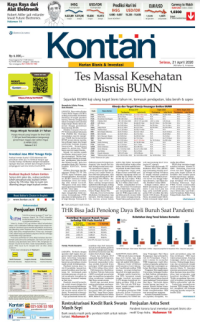 Image of [Newspaper] Kontan Pada Tanggal 21 April 2020